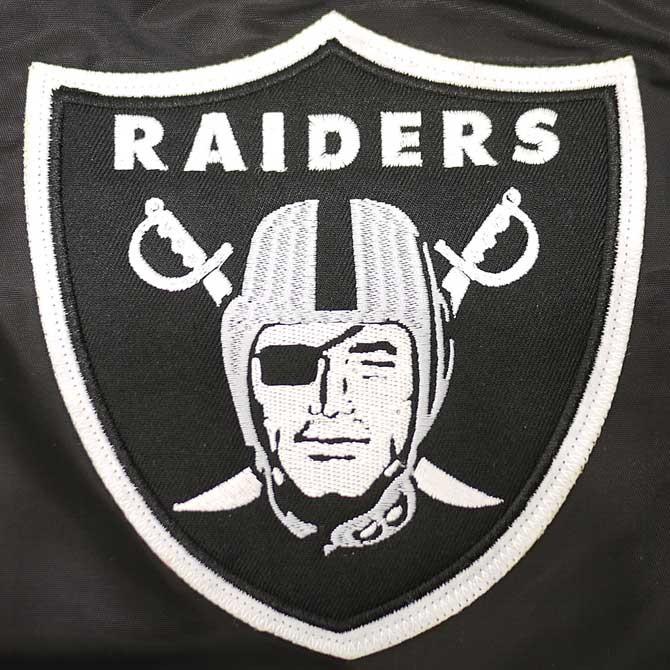 レイダース スタジャン Oakland Raiders マジェスティック メンズ  冬  黒 ブラック  NFL 5020｜ai-na｜04