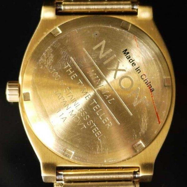 時間限定　大幅値下げ！DIESEL ゴールド アナログ時計 NIXON（ニクソン） NIXON 9061 時計 ゴールド 金 タイムテラー 腕時計