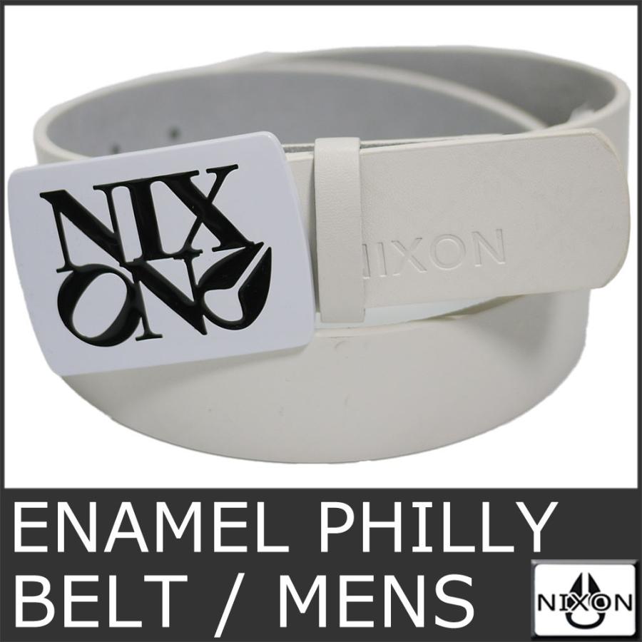 NIXON（ニクソン） NIXON 9098 ベルト レザー 本革 白 ホワイト ENAMEL