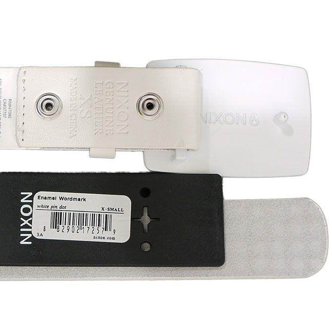 NIXON（ニクソン） NIXON 9119 ベルト 本革 ドット エナメルワード