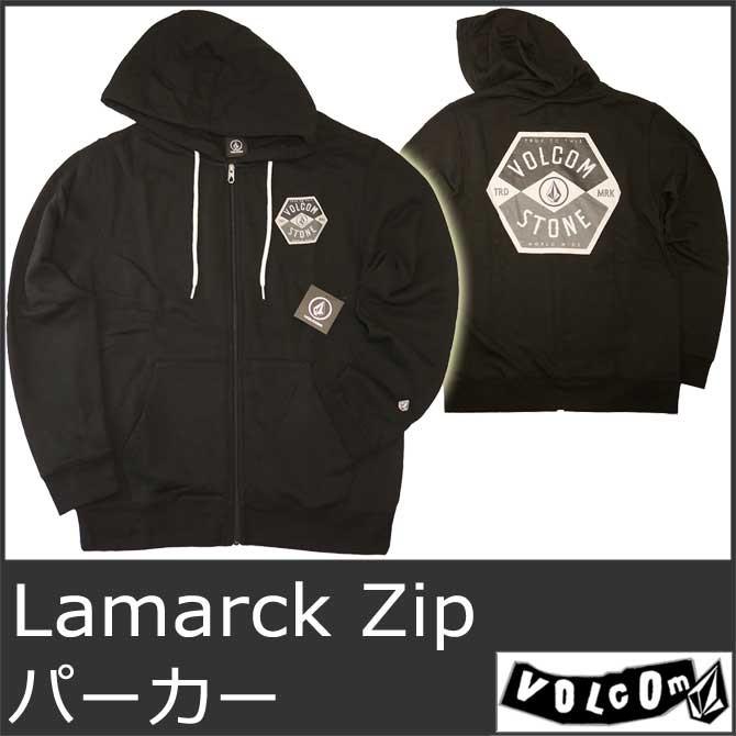 ボルコム パーカー メンズ フード スウェット 裏起毛 黒 ブラック USA LAMARCK  VOLCOM 5012 冬｜ai-na