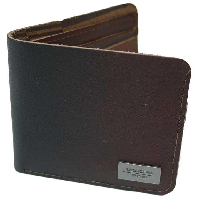 VOLCOM（ボルコム） 財布 メンズ レディース 本革 レザー 二つ折り