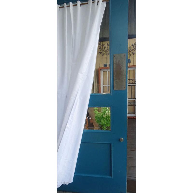 ai カフェカーテン ポスト投函で送料無料 防炎ラベル付 幅100×170cm