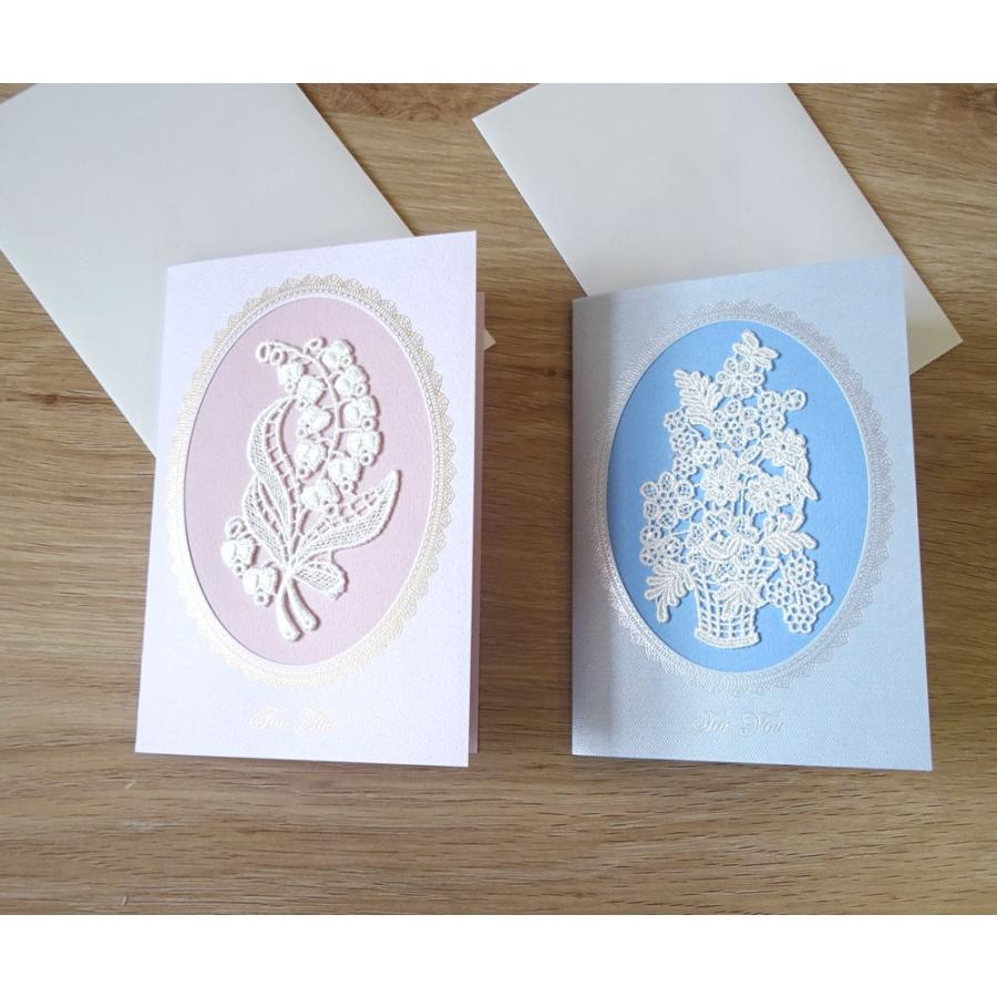 ギフトカード メッセージカード 花束代わり 封筒付き ハガキサイズ お花一輪を贈る気持ちで送れる フラワーカード レース屋さんのモチーフ付きカード Frawer Card レース雑貨とスリッパのお店ai 通販 Yahoo ショッピング