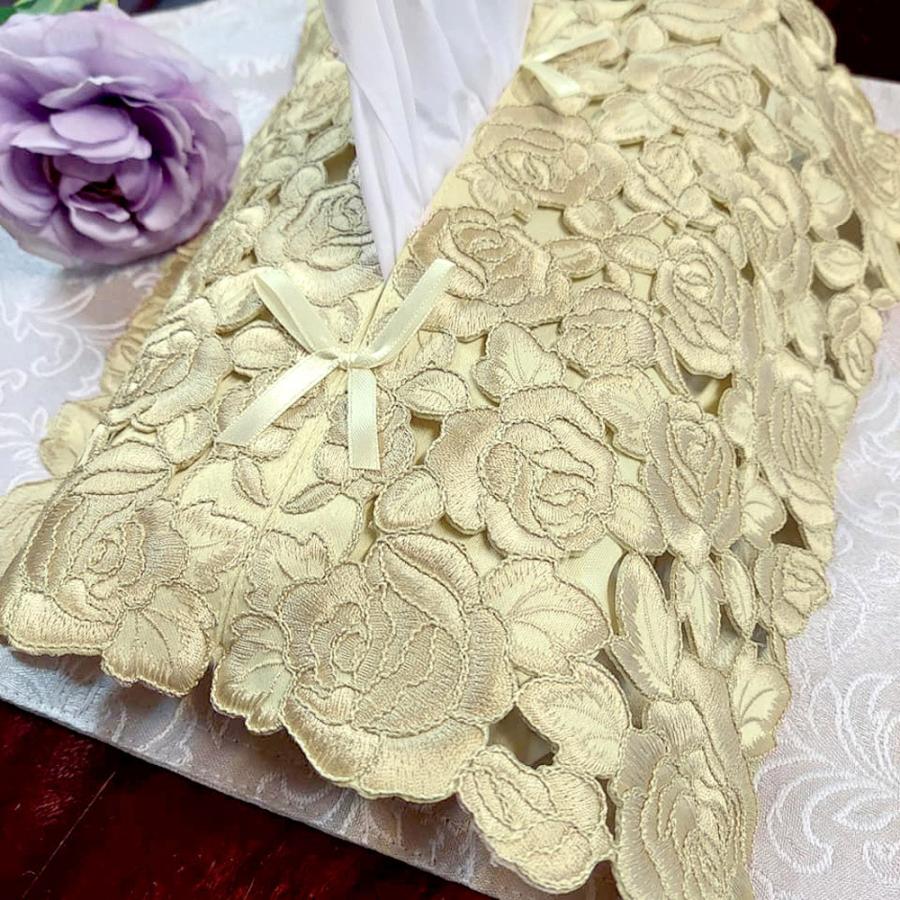 ティッシュカバー 花言葉 希望 ゴールドローズ ティッシュ