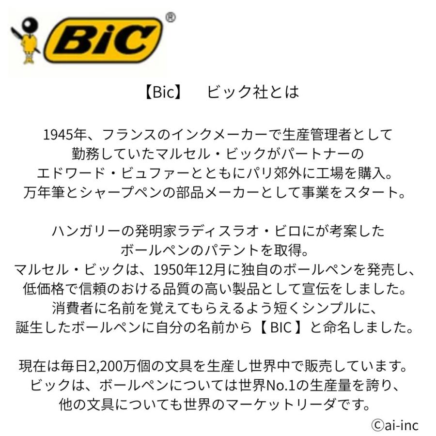 かめいち堂×BICボールペン 0.5mm 黒 フランス bic カメ ゾウ キリン