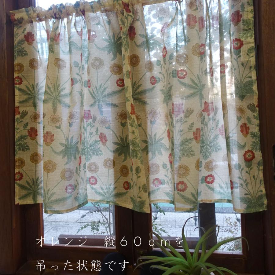 ai 横145x縦60cm 防炎ラベル付き 秋色 カフェカーテン