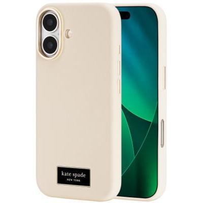 iPhone kate spade 17 ケース Silicone - Icon Perfect Beige w