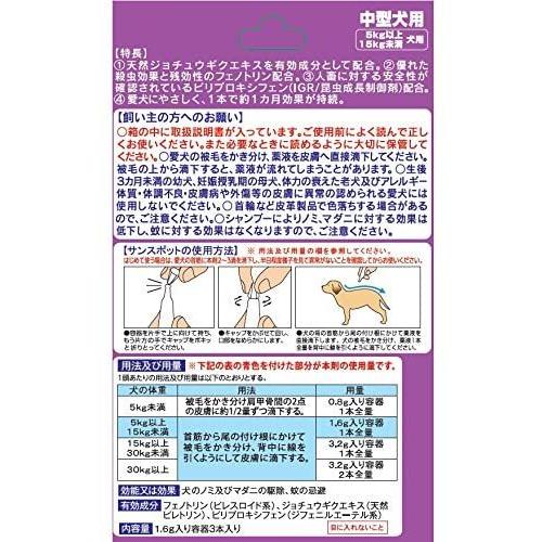 動物用医薬部外品 薬用 サンスポット ラベンダー 中型犬用 1.6g×3本入り｜ai-yshop｜02