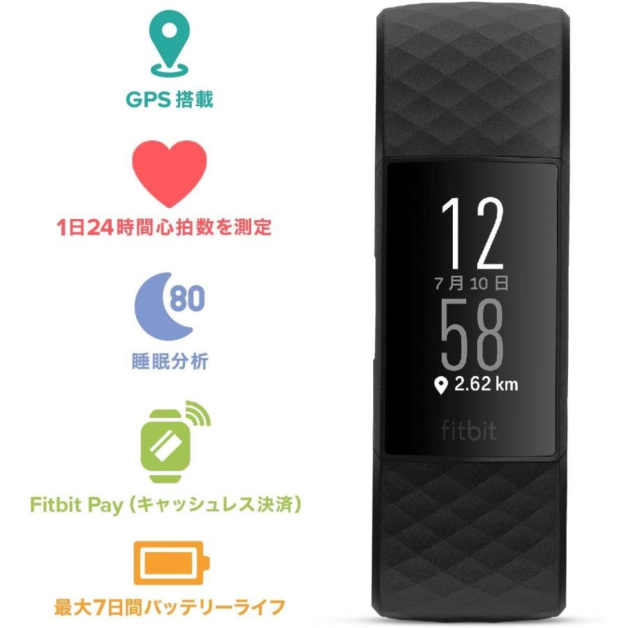 Fitbit フィットビット Charge4 GPS搭載 フィットネストラッカー ウェアラブル活動量計 ローズウッド L/Sサイズ FB417BYBY-FRCJK 国内正規品 Fitbit フィットビット Charge4 GPS搭載 フィットネストラッカー ウェアラブル活動量計 ローズウッド L/Sサイズ FB417BYBY-FRCJK 国内正規品