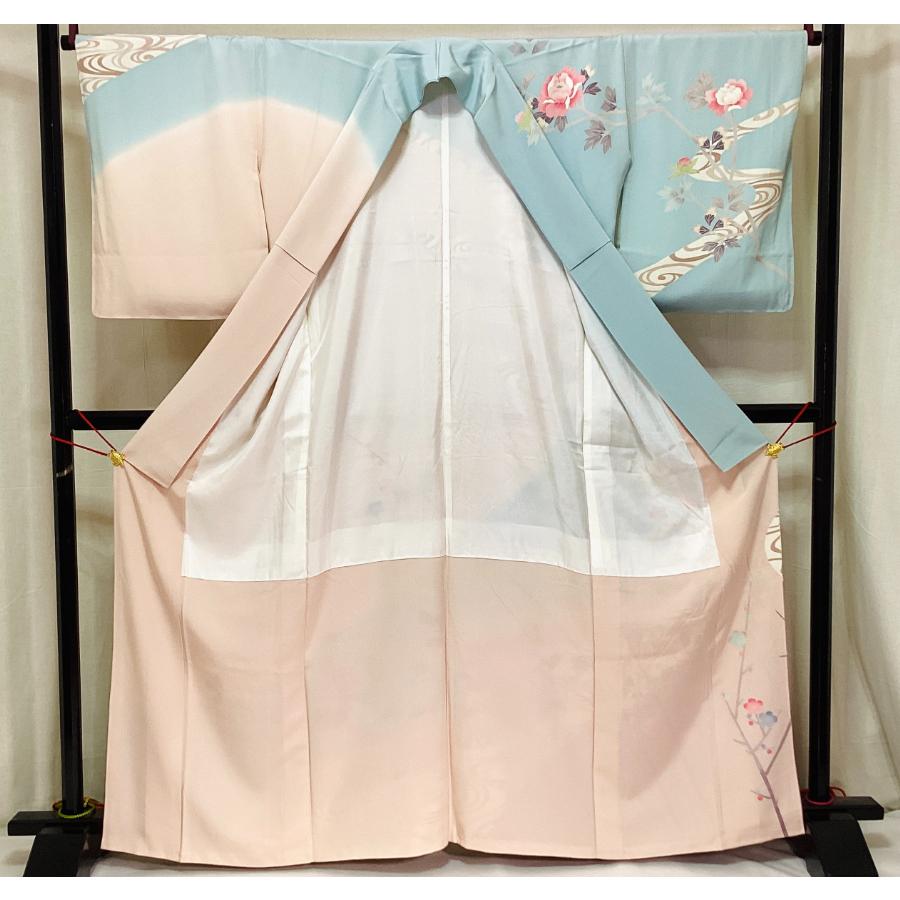中古品 正絹 訪問着 袷きもの 京加賀友禅 24076 t : 愛スタイルきもの