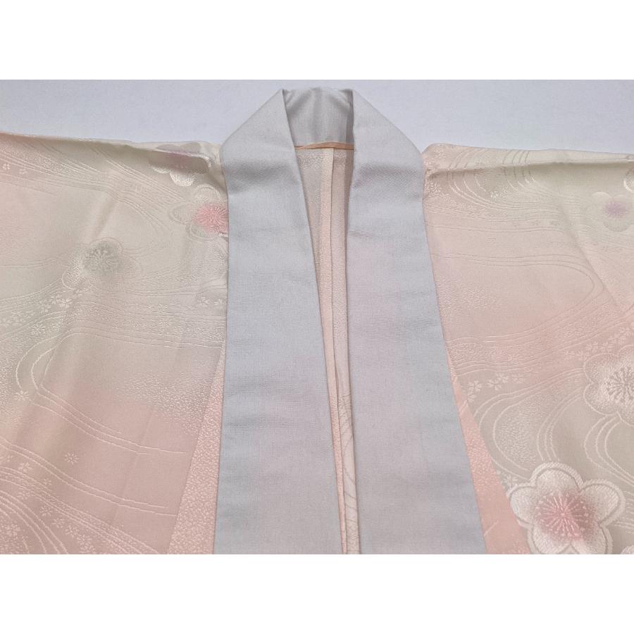 中古品　正絹　附下　袷きもの　蘇洲刺繍　長襦袢　セット品　24085　t_9