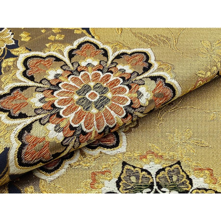 中古品 正絹 袋帯 佐賀錦 六通柄 裏地地紋織 O25045 t : 愛スタイル