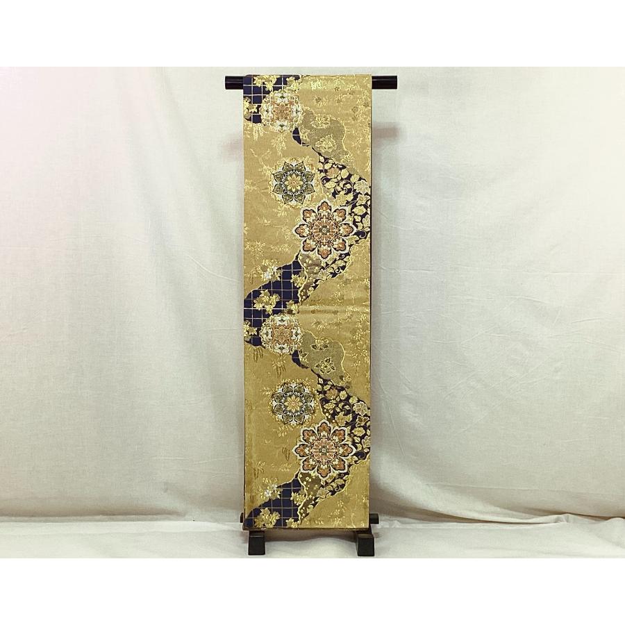【未使用】　本佐賀錦　六通正絹袋帯　正絹　西陣織　袋帯　着物　obi 中古品 正絹 袋帯 佐賀錦 六通柄 裏地地紋織 O25045 t : 愛スタイル