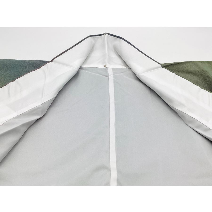 未使用品　正絹　色無地　ボカシ染　袷きもの　パールトーン加工済　25143　t_4