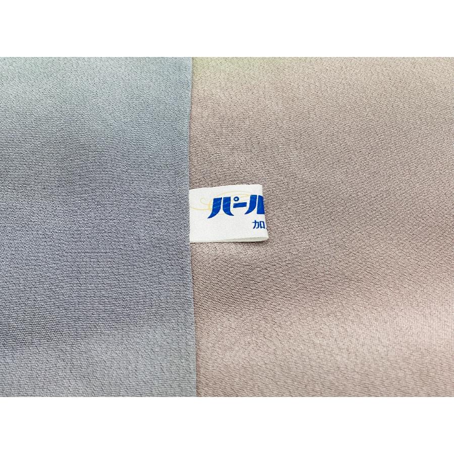 未使用品　正絹　色無地　ボカシ染　袷きもの　パールトーン加工済　25143　t_8