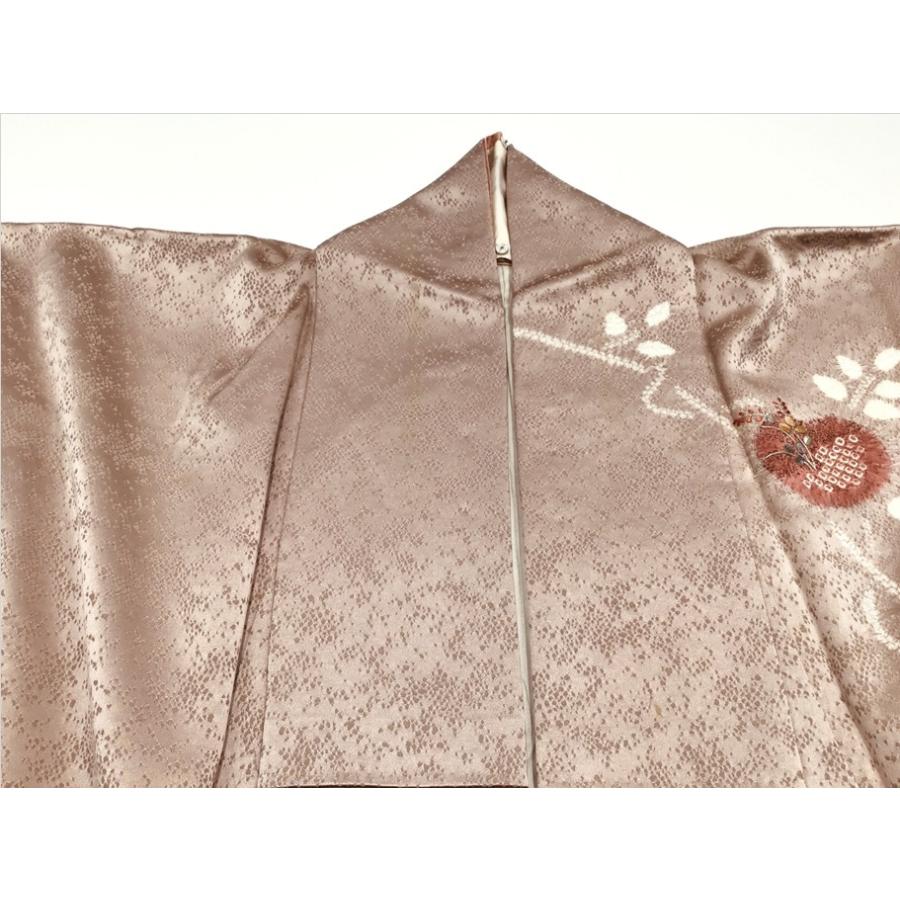 訪問着　友禅金彩加工　刺繍入り 中古品 正絹 訪問着 友禅金彩加工 絞り刺繍入り 22094 t : 愛スタイル