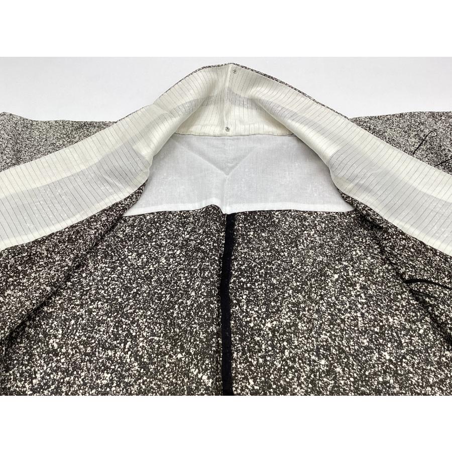 中古品　正絹　訪問着　夏物きもの　駒絽織　蒔糊加工　京友禅金彩　ボカシ染　24234　t_4