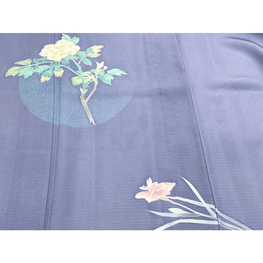 中古品　正絹　訪問着　夏物きもの　駒絽織　京加賀友禅加工　24235　t_2