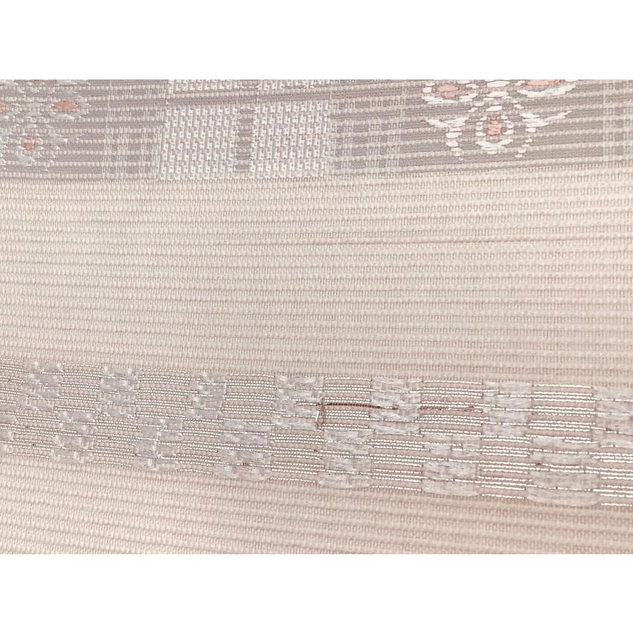 中古品　正絹　夏物　袋帯　絽織　全通柄　O22060　t_6