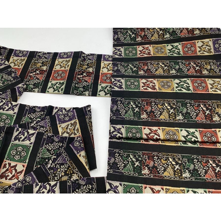 中古品 正絹 名古屋帯 経錦 全通柄 O25006 t : 愛スタイルきもの