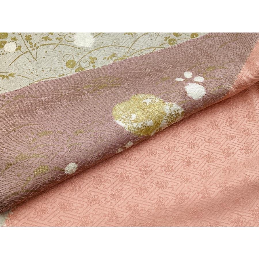 訪問着　友禅金彩加工　刺繍入り 中古品 正絹 訪問着 友禅金彩加工 絞り刺繍入り 22094 t : 愛スタイル