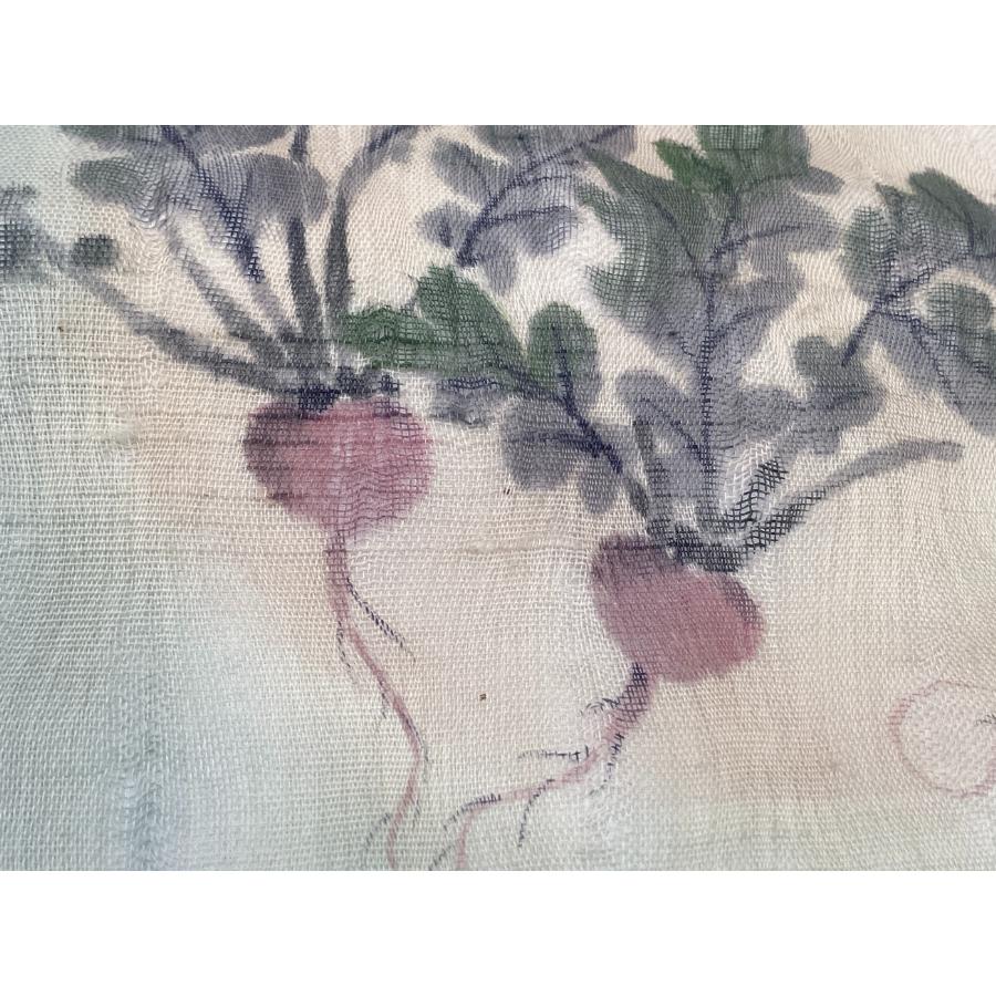 未使用品 正絹 名古屋帯 夏物 透かし織 手描き友禅 お太鼓柄 O24244 t 