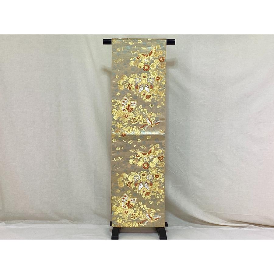 焼箔 正絹六通袋帯 中古品 正絹 袋帯 引箔 六通柄 O24258 t : 愛スタイルきもの - 通販
