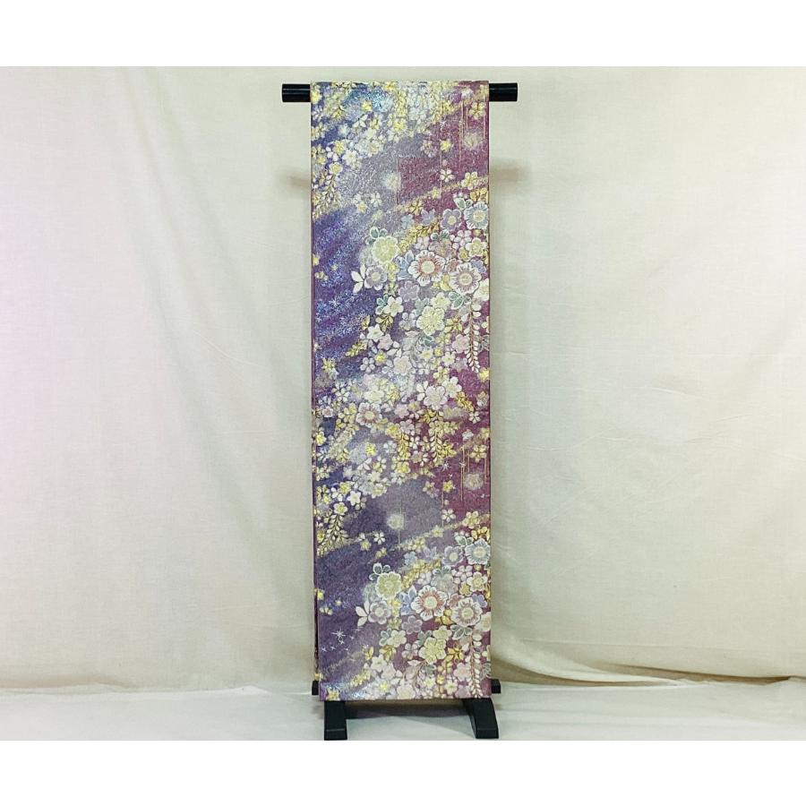 中古品 正絹 袋帯 ラメ入 ふくれ織 六通柄 O25156 t : 愛スタイル 