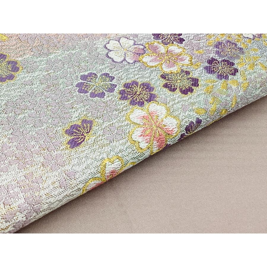【未使用品】袋帯　引箔帯　青金宝相華　六通 中古品 正絹 袋帯 引箔 六通柄 O25157 t : 愛スタイルきもの - 通販