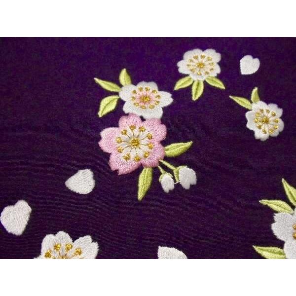 新品 入学 卒業袴 紫 刺繍 S 紐下87cm 適応身長145〜153cm前後 女袴