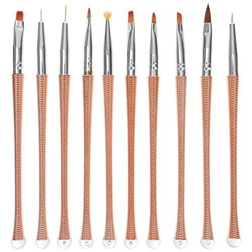 人気ブランド新作豊富 ネイルアート Frcolor Frcolor ネイルアートブラシ ジェルネイルブラシ ネイル筆 ネールアートペン 画筆 平筆 爪ツール マニキュアツールキット ネイル用品 10点セット Www Threeriversofs Com