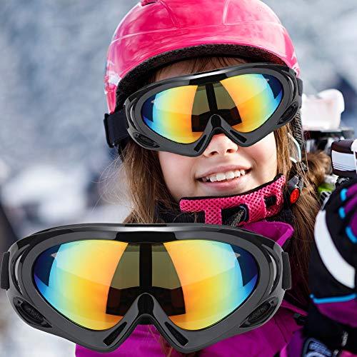 子供用 スキーゴーグル スノーボードゴーグル UV400 紫外線カッ 防風
