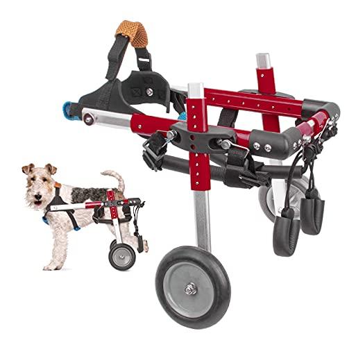 犬用車椅子 後肢リハビリサポート2輪歩行器 犬用カート補助輪 軽量