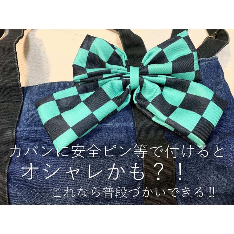 送料無料 定形外郵便 和柄 市松模様 麻の葉模様 リボン 成人式