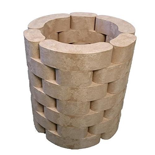 レンガ調 軽量花壇 レンブロック ベージュ カーブ アイアイアルストア 42ピース 42ピース ベージュ レンブロックで簡単に花壇を作れるキットレン ブロックは天然素材を主材とした軽くて丈夫な組立インテリアブロック A B00tp7ypy6 レンガ調 A B00tp7ypy6