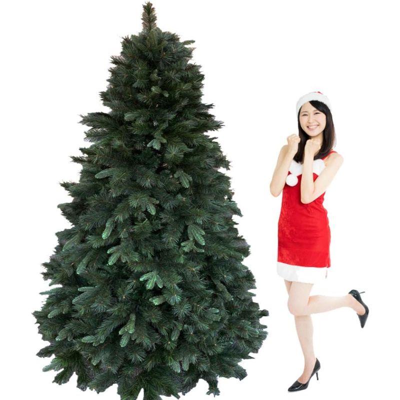 最高級 クリスマスツリー 210cm 濃密度３種類の枝 ボリューム感 本物 と見間違うような 臨場感 本物そっくりリ 濃密な枝でボリューム - 5