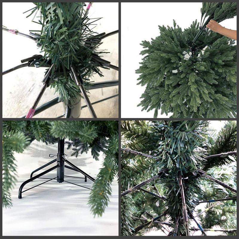 最高級 クリスマスツリー 210cm 濃密度３種類の枝 ボリューム感 本物 と見間違うような 臨場感 本物そっくりリ 濃密な枝でボリューム - 7