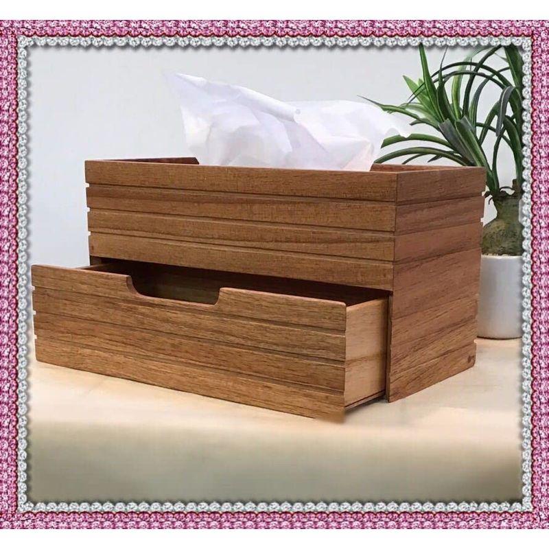 引き出し付き 木製 ティッシュボックス ティッシュケース ティッシュホルダー ティシュカバー チェスト 収納 20230518124244