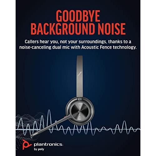 安全安全ポリー Plantronics By Poly Voyager 4320 UC ワイヤレス