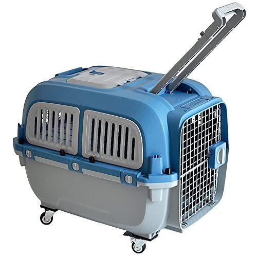 プチリュバン 【IATA基準クリア】プレミアム ペットキャリーバッグ 天井トビラ付き・ハンドル付き PM70 LL 外寸：横55×高さ49×奥行71.