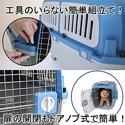 プチリュバン 【IATA基準クリア】プレミアム ペットキャリーバッグ 天井トビラ付き・ハンドル付き PM70 LL 外寸：横55×高さ49×奥行71. プチリュバン