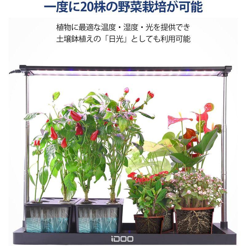 iDOO イドー 水耕栽培キット 大型 植物育成LEDライト付き 室内 水耕栽培 すいこう栽培キット 家庭菜園 野菜栽培セット 育苗キット イドー 水耕栽培キット 大型 植物育成LEDライト付き 室内 水耕栽培 すいこう栽培キット 家庭菜園 野菜栽培セット 育苗キット