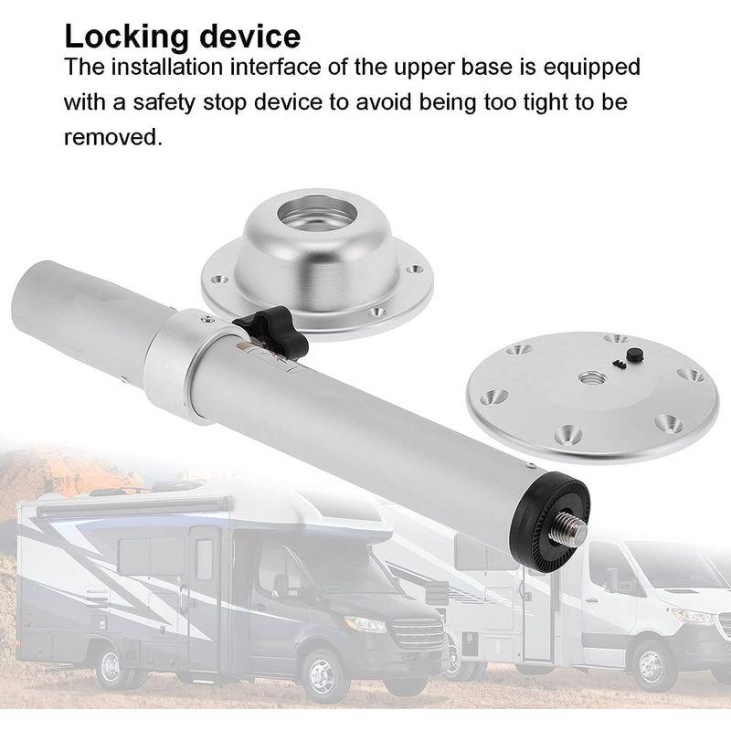 Clasken テーブルレッグブラケット、高さ調節可能なテーブルレッグユニバーサル、ヨット用マウントベースパーツ付きRvキャンピングカー用マ W1221924228(10772円)