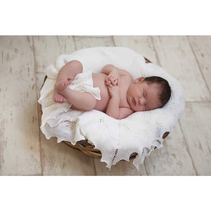 ジーエイチハートアンドサン G.H.HURT&SON おくるみ メリノウールショール ホワイト HURT&SON おくるみ メリノウールショール ホワイト