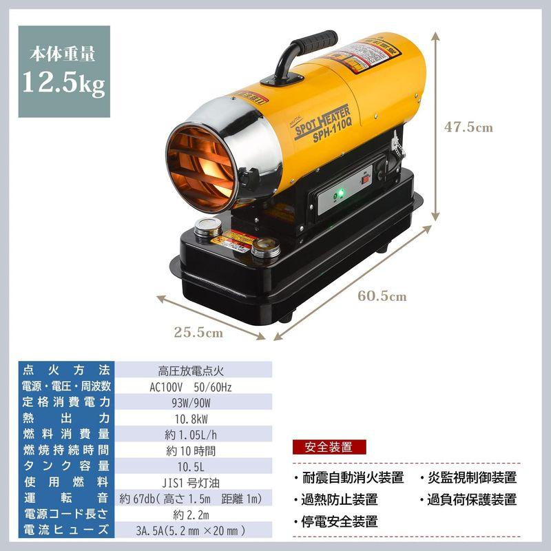 ナカトミ SPH-110Q ジェットヒーター スポットヒーター 【公式通販】