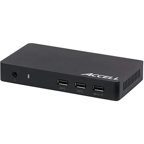 【お買い得！】 Accell USB 3.0 ユニバーサルドッキングステーション デュアルビデオHDMIとディスプレイポート付き 4K UHD ギガビ 並行輸入品 その他PCサプライ、アクセサリー