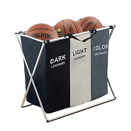 人気新品入荷 バスケット ランドリークロス 135l バッグ 23 14インチ 24インチ アルミフレーム 3セクション 折りたたみ式 ビン その他収納 ラック Baskincoffee Vicom Corp Com