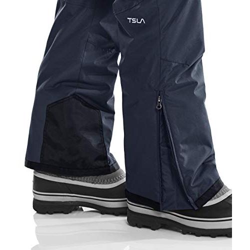TSLA メンズ 冬用 スノービブ 防水 断熱 スノーボード オーバーオール リップストップ防風スキーパンツ ウィンタースキー スノーオ 並行輸入 2XL