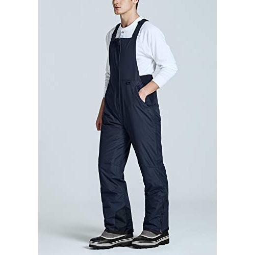 TSLA メンズ 冬用 スノービブ 防水 断熱 スノーボード オーバーオール リップストップ防風スキーパンツ ウィンタースキー スノーオ 並行輸入 2XL